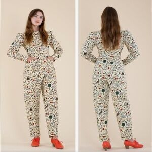 Samantha Pleet Empress Jumpsuit In Illuminated Ivory, Size 6